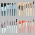 Custom Logo 8-Piece Bling Professional Make-Up Brushes Set Foundation Contour & Eye Powder Brushes Handle Private Label Face Use