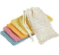 Soap Exfoliating Bag  Made Sisal Mesh Soap Bag Bar Soap Bag with Drawstring