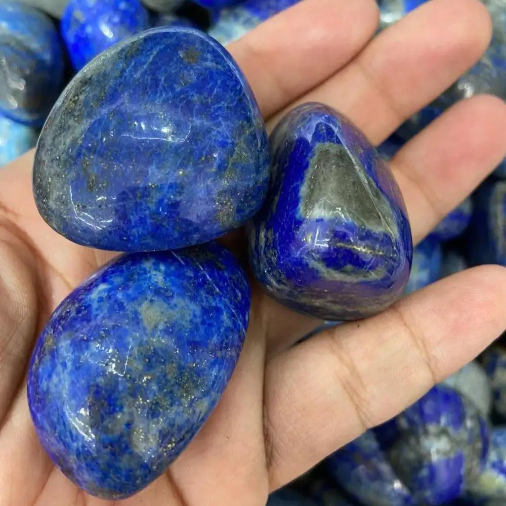 Natural Healing Stones Polished Quartz Crystal Gravel Lapis Lazuli Tumbled Stone for Decoration