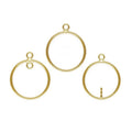 Fashion 14k Gold Filled Round Shape Drop for Jewelry Making Permanent Findings