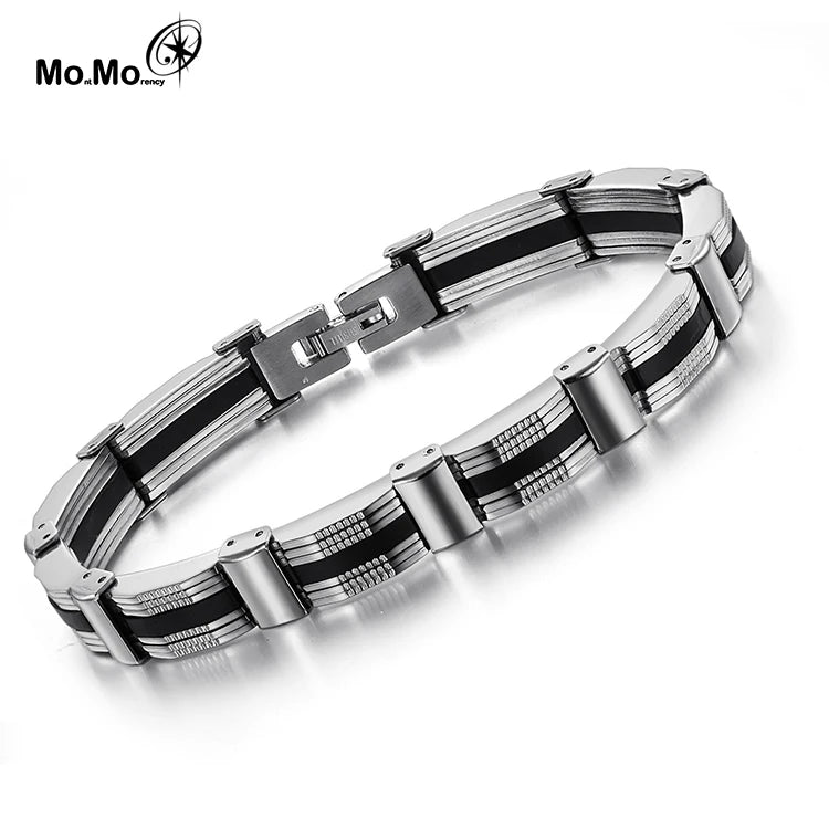 Luxury Watch Strap Gold Plated Stainless Steel Jewelry Bracelet for Men