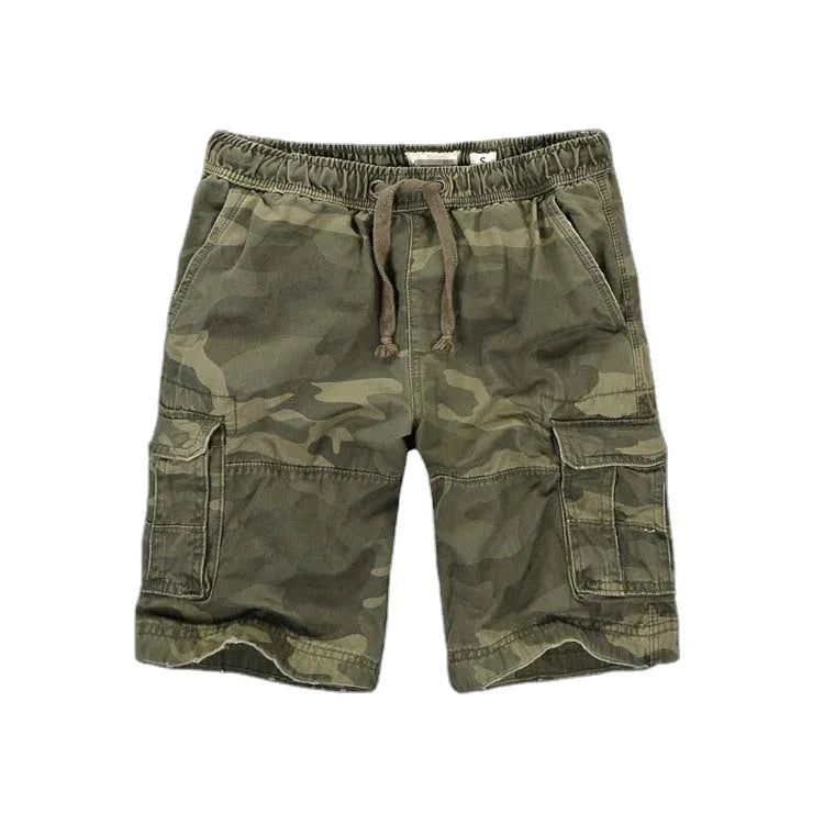 Factory Wholesale Custom Casual Camouflage Multi-pocket Cargo Shorts for Men