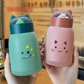 Cartoon Animals Cute Cup Lovely Double Glass Portable Student Gift Mug CUP