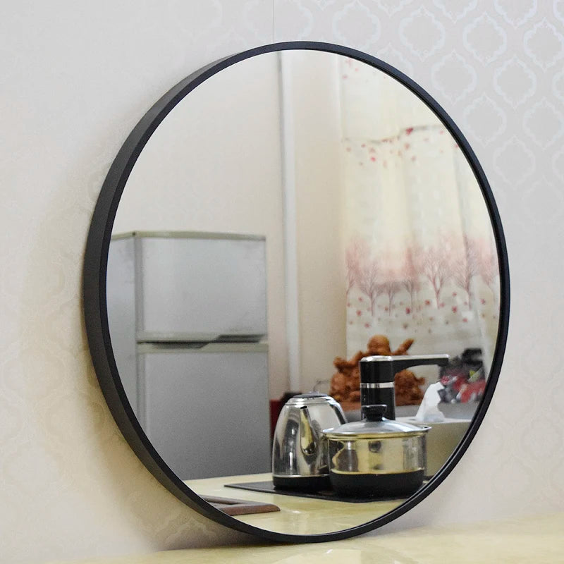 Bulk Order Hotel Decorative Wall Mirror 23.6" Metal Flower Wall Decor Mirror for the Living Room Bathroom Bedroom Entryway