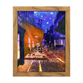 Custom Handmade Paper Picture Frames Wall Decor Home Light Van Gogh Cafe Terrace Night LED Night Light 3D Lamp Folk Art Durable