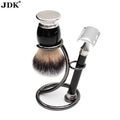 Shaving Kit Safety Razor Stand Holder Set Razor Brush Kits  Men's Safety Razor Grooming Gift Shaving Set Hotel