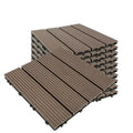 Wholesale Price 300x300mm Eco-friendly DIY Interlocking Anti-Slip WPC Composite Decking Asian Design for Exterior Patio Terrace