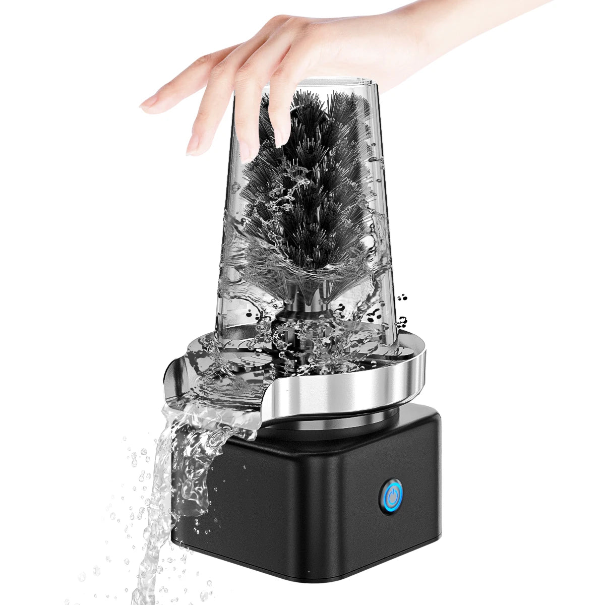 BOOMING Washing Cups Tools Glass Rinser for Kitchen Sink Automatic Cup Washer Sink High Pressure
