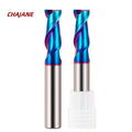 Blue Carbide End Mill 2 Flutes AlTin Coated Tungsten Cobalt Alloy 60HRC 10mm OEM High Precision CNC Machining Milling Cutter