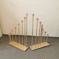 LK20191211-3  Wedding Candlestick Factory Direct S Square Metal Floor Candlestick Wedding Decorations