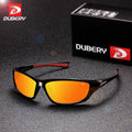 DUBERY Uv400 Unbreakable Sports Sunglasses for Men Blue/Transparent/Red PC Mountain Bike Sunglasses Polarized Lenses