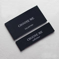 Custom Washing Label Designs Clothing Tag Garment Logo Swing Tag Woven Label