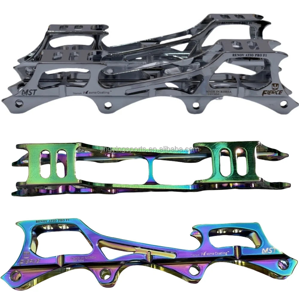 Wholesales Customized Inline New Speed Roller Skating Chassis Aluminum Alloy CNC Speed Inline Racing Skate Shoes Frame