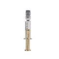 1ml Glass Syringe Customized Logo Reusable Glass Syringe for Cosmetic Luer Lock Luer Slip Cap Lid Screen Printing Standard KP