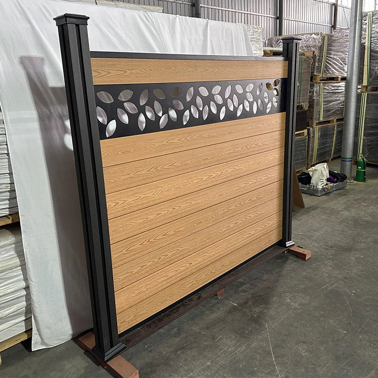 Folding Wooden Fence Wood Picket Accessories Expandable Wood Flex-fence Louver System