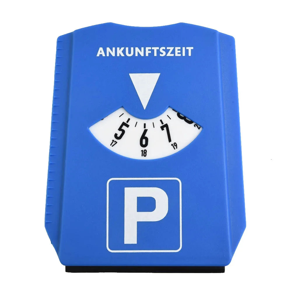 1pcs Car Parking Disc Timer Clock Arrival Time Display Blue Plastic Parking Time Tools Parking Disc Meters