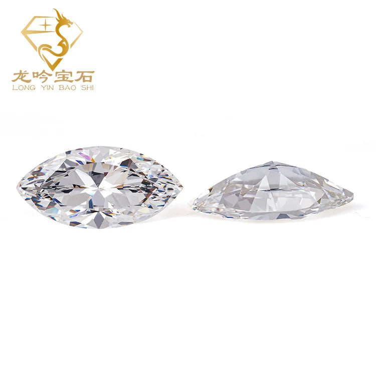Various Sizes Marquise Cut Cubic Zirconia Gemstone  5a White Cubic Zirconia Loose Stones Cubic Zirconia