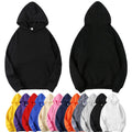 European Size Men's Women's Winter Casual Sweater Set Solid Color Printed Hooded Sweatshirt Loose Casual Style Digital Printing