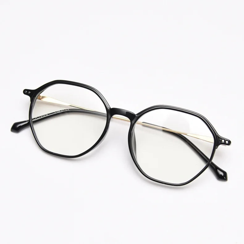 2025 Men and Women TR90 Oversized Spectacles Square Full Rim Lightweight Clear Glasses Frame for Prescription Optical Lenses