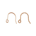 2022 New Vintage 11x10mm Rose Gold Fashion Ear Wires Hoops for Earrings Hooks Jewellery Making