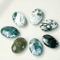 Wholesale Natural Moss Agate Crystal Raw Stone Hot Pack Yoga Stone for Hand Play and Palm Beauty Essence