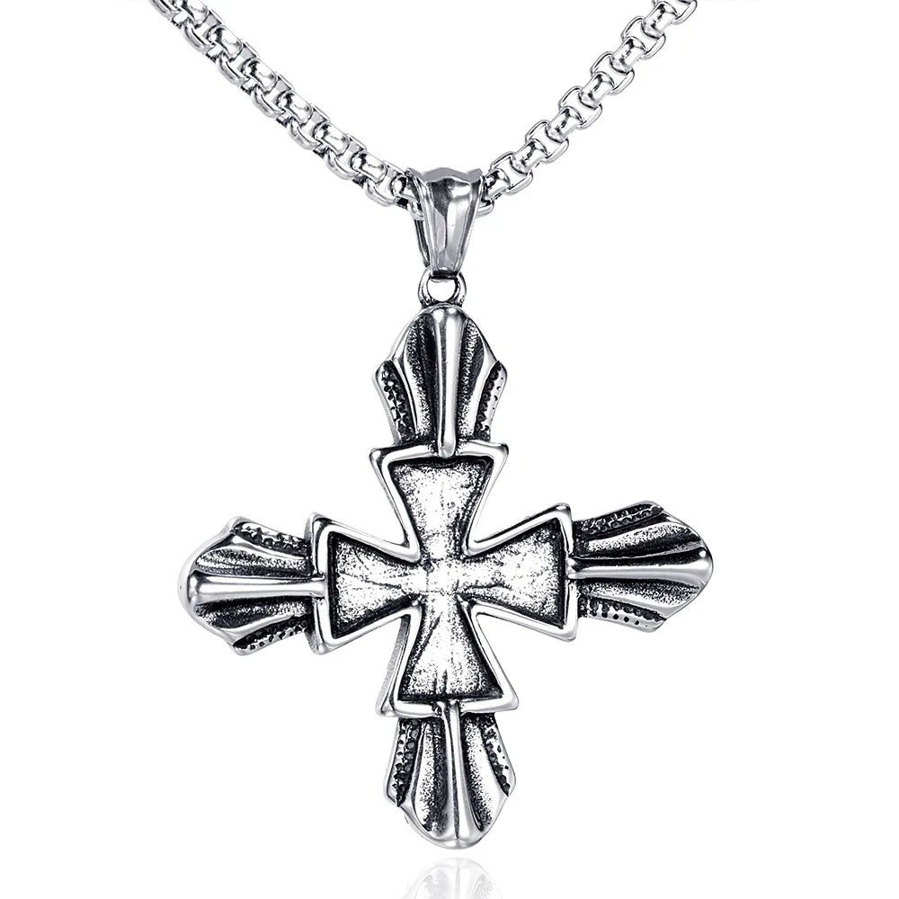 Factory Price Direct Accessories New Jewelry Lady Necklace Titanium Steel Cross Pendant for Mother's Day