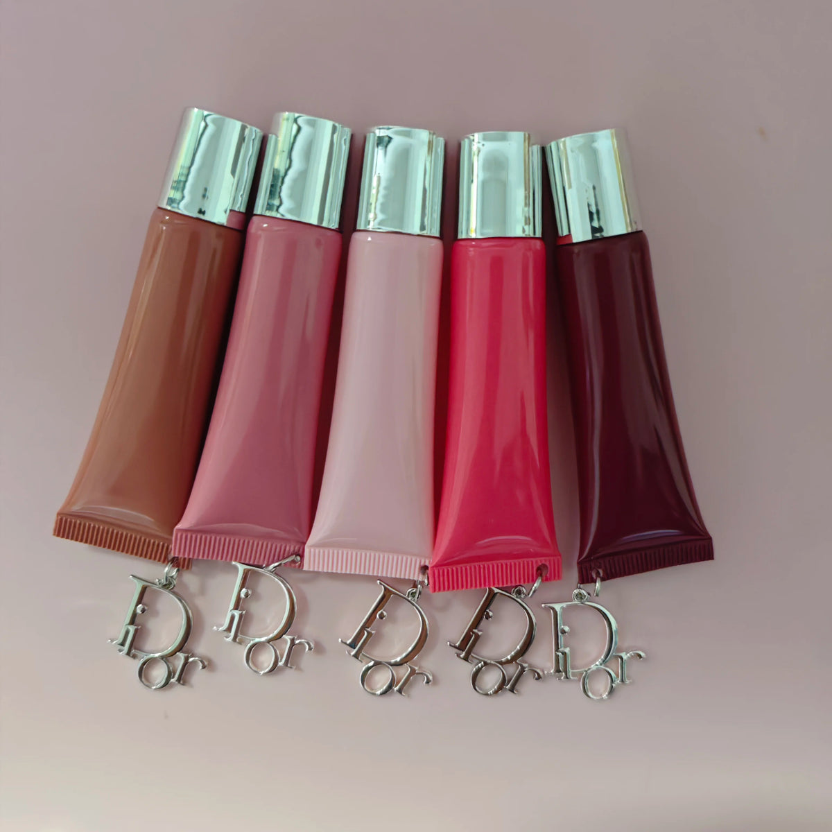 Custom Lip Gloss in Squeeze Tube Peptide Lip Gloss with Chain Private Label