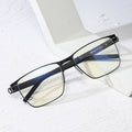 Wholesale Business Men Eyewear Metal Optical Computer Anti Bluelight Eyeglasses Frames Blue Light Blocking Glasses