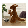 Sample Support Custom Fur Toy Genuine Shearling Fur Stuffed Animals & Plush Toys Soft Sheepskin Wool Kangaroo Plush Toys Custom