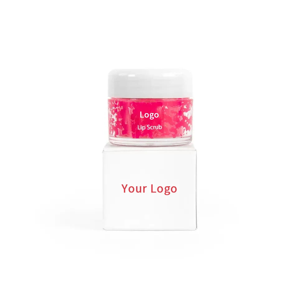 Factory Wholesale 20g Herbal Lip Care Exfoliate Set Private Label Waterproof Lip Scrub Balm