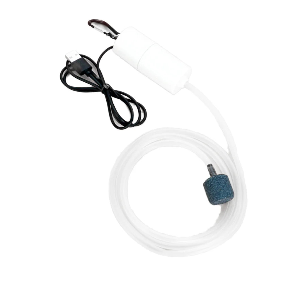 SIROKA Ultra-Silent USB Oxygenation Pump Luxurious Plastic Micro Air Pump for Aquarium Fishing Ultra-Compact USB Core Bag