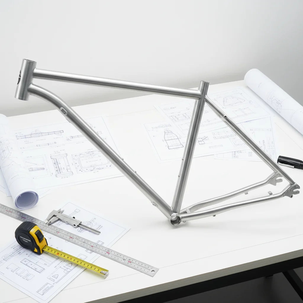 China Factory Directly Supply Titanium Alloy High Intensity Modified  Bicycle Frame