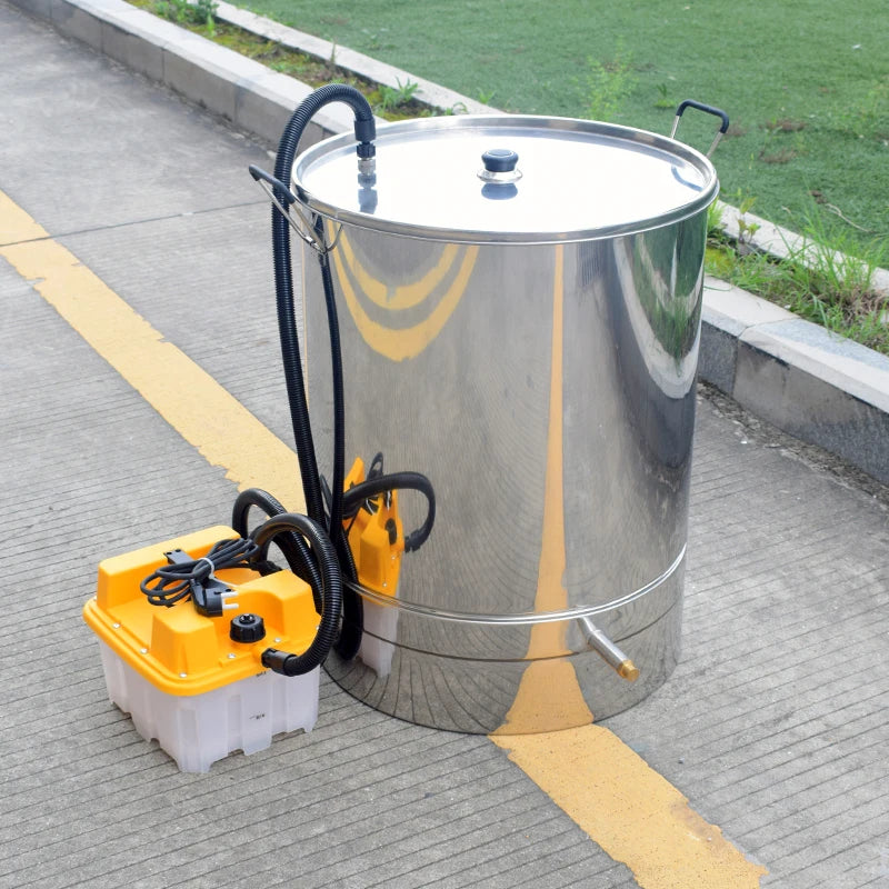 New Stainless Steel Beeswax Melter Steam Wax Generator Beekeeping Equipment with Dampfmeister Steam Generator