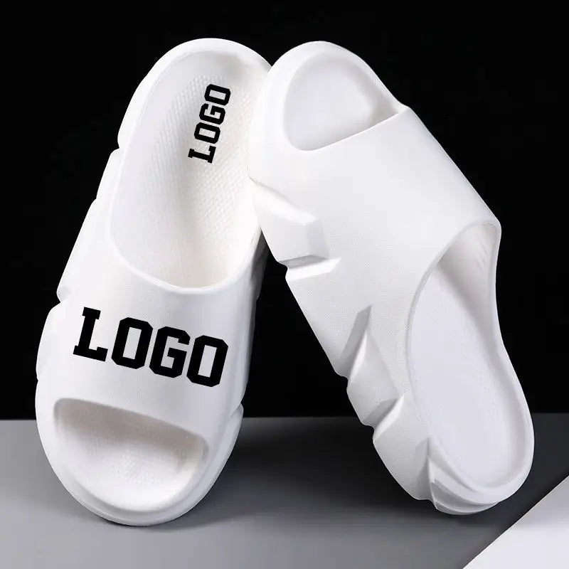 New Fashion Summer Beach Sandals Men's & Women's EVA Slides with Thick Soles & Custom Logo Soft & Lightweight Comfort Slippers