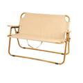 WOQI Outdoor Portable Aluminum Alloy Detachable Folding Chair Camping Leisure Double Chair