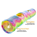 Foldable Pet Cat Tunnel Holes Collapsible Rainbow Channel Cat Tent Cat Litter Training Toy for Animal Play Tube Toy
