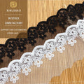 Water Soluble Lace Garment Accessories Soft Mesh Lace Embroidery Wavy Mesh Lace