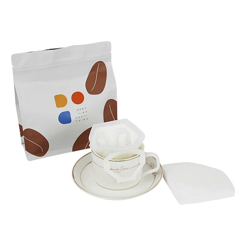 Extra Fine Disposable Diamond Shape Drip Coffee Filter Paper Bag Premium Packaging From Japan