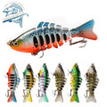 100mm 15.8g Artificial Hard 7 Sections Sea Bass Swim Tackle Bait Pencil Multi Jointed Fishing Lure