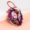 Promotional Holographic Keychain Holographic Animation Glitter Custom Epoxy Keychain Custom Plastic Amulet Acrylic Keychain