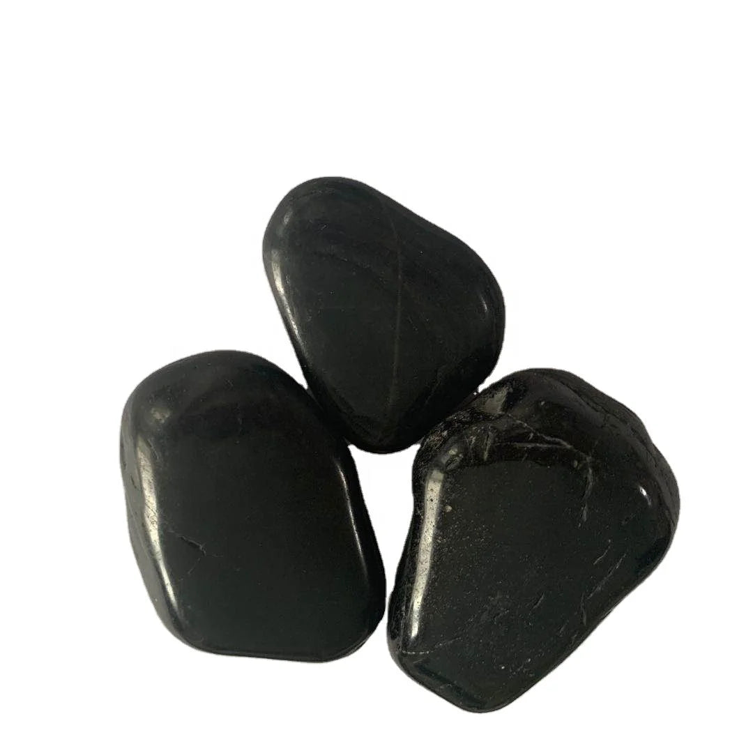 Landscaping Garden High Polished Black Pebble Stone