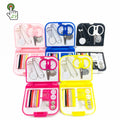 Custom Logo Hard Case Small Pouch Portable Pocket Mini Kids Needle Organizer Hotel Travel Sewing Tool Box Sewing Kit