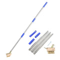Brush Long Handle Crack Weeder Moss Remover Tools for Cleaning Block Paving Grout Deck Paver Patio Handle Adjustable