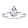 OAHLAN 2CT 925 Sterling Silver Women Engagement Rings Pear Cut Cubic Zirconia CZ Wedding Promise Rings Fashion Jewelry Size 3-11