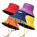 Custom Outdoor Fishing Cycling Boonie Hat Waterproof Rubber Patch Bucket Hat Outdoor Flat Top Wide Brim Fisherman