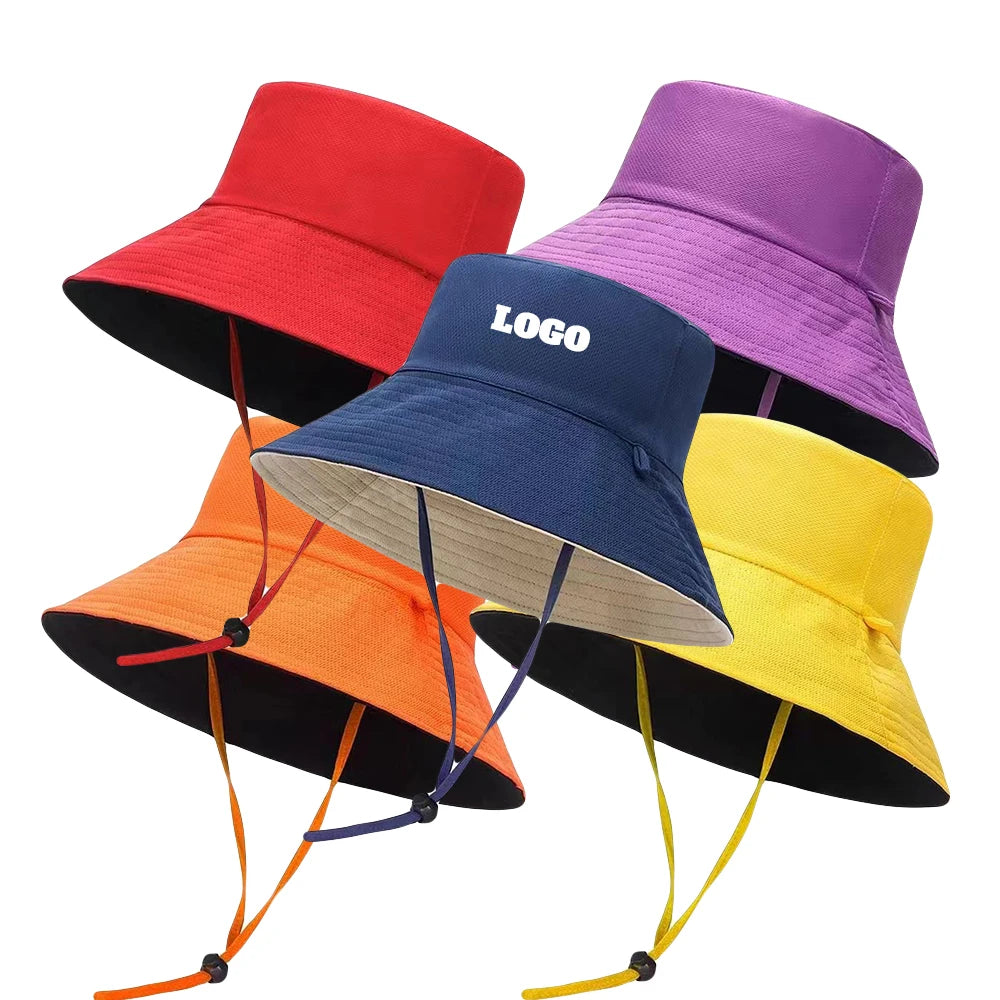Custom Outdoor Fishing Cycling Boonie Hat Waterproof Rubber Patch Bucket Hat Outdoor Flat Top Wide Brim Fisherman