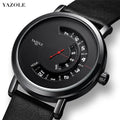 Yazole 511  Men Quartz Wristwatches Male Classic Business Auto Date Man Watch Soft Leather Band Husband Boss Lovers Gift Watches
