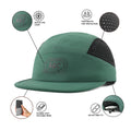 High Visibility Protective Reflective Safety Packable Brim Laser Cut Perforated Raining Hat Quick Dry Cycling Trail Running Cap