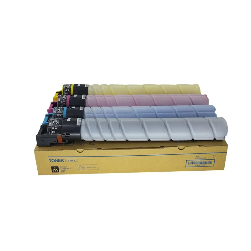 TN328 Toner Cartridge TN328K TN328C TN328Y TN328M Compatible for Konica Minolta Bizhub C250i C300i C360i Coiper Printer