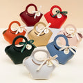 PU Leather Small Candy Handbag Creative Gift Bags Wedding Packaging Holder Birthday Party Favors Pouch